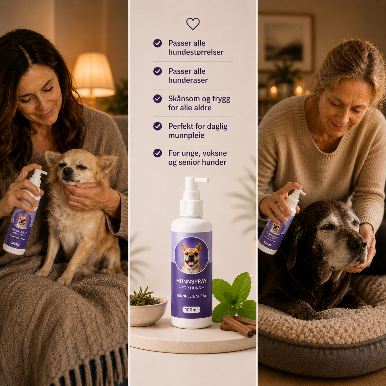 Munnspray for hund — daglig tannpleie uten børste
