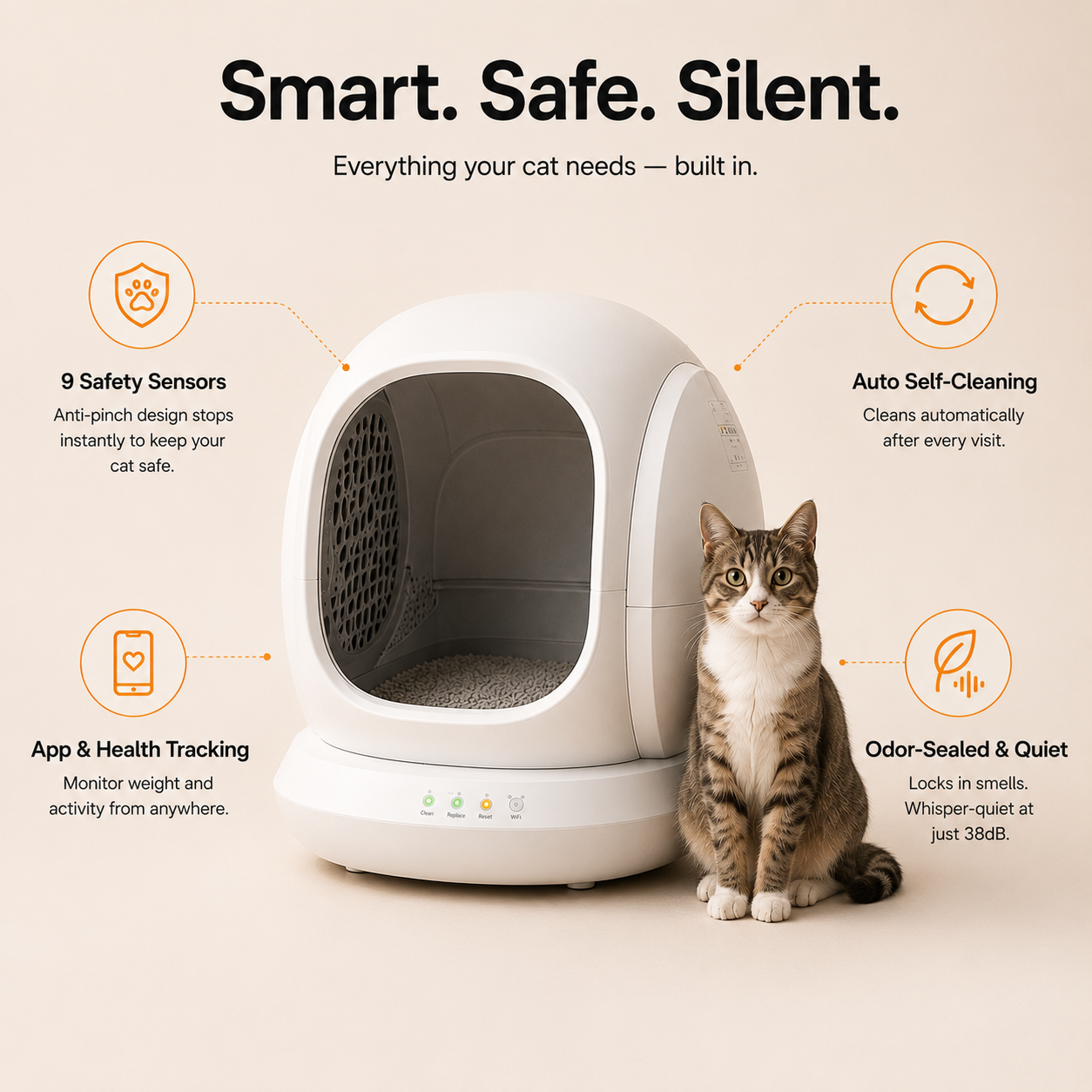 Never Scoop Again — The Smart Litter Box Your Cat Will Love