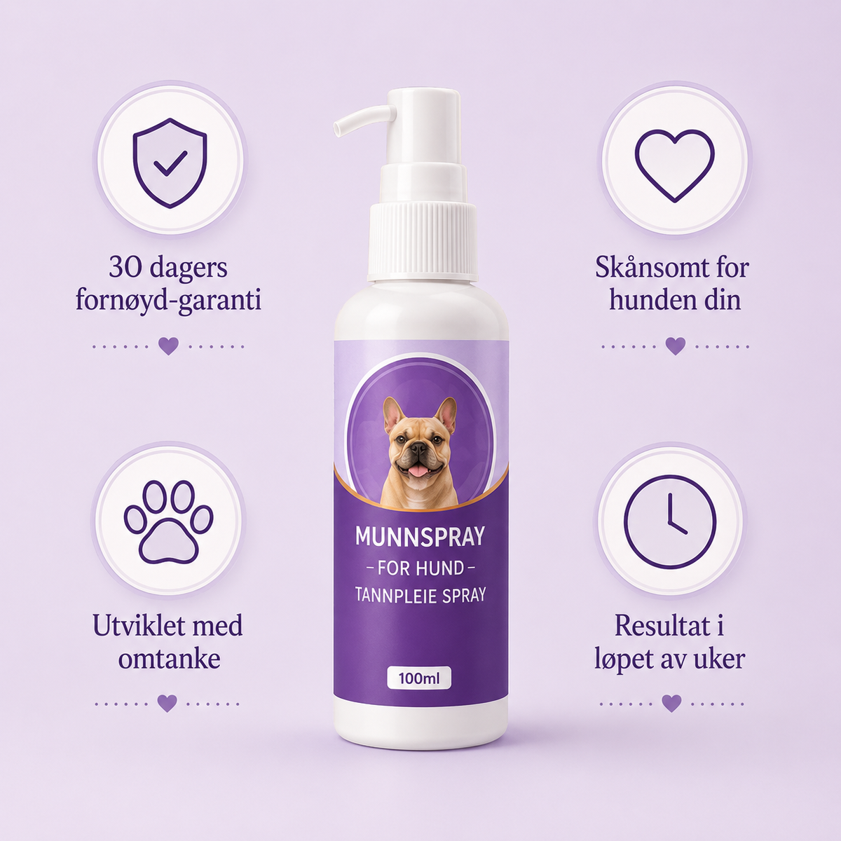Munnspray for hund — daglig tannpleie uten børste